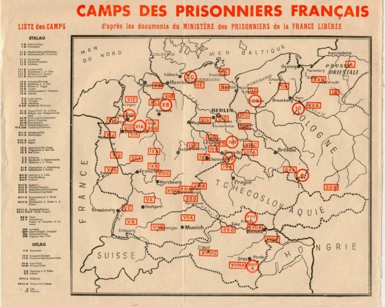 Adresses des Camps de Prisonniers de Guerre du IIIe Reich (Stalag